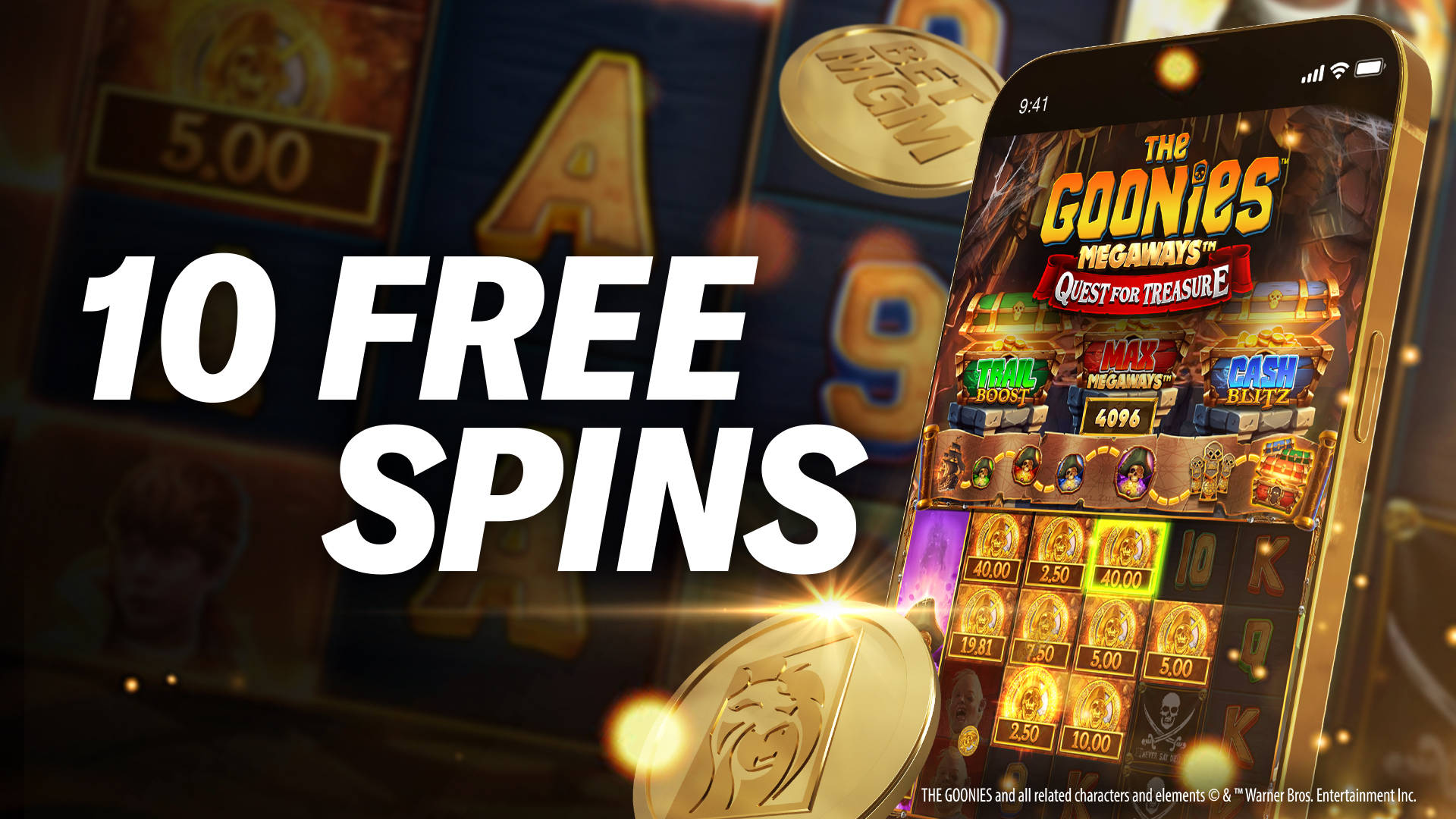 NEW GOONIES FREE SPINS