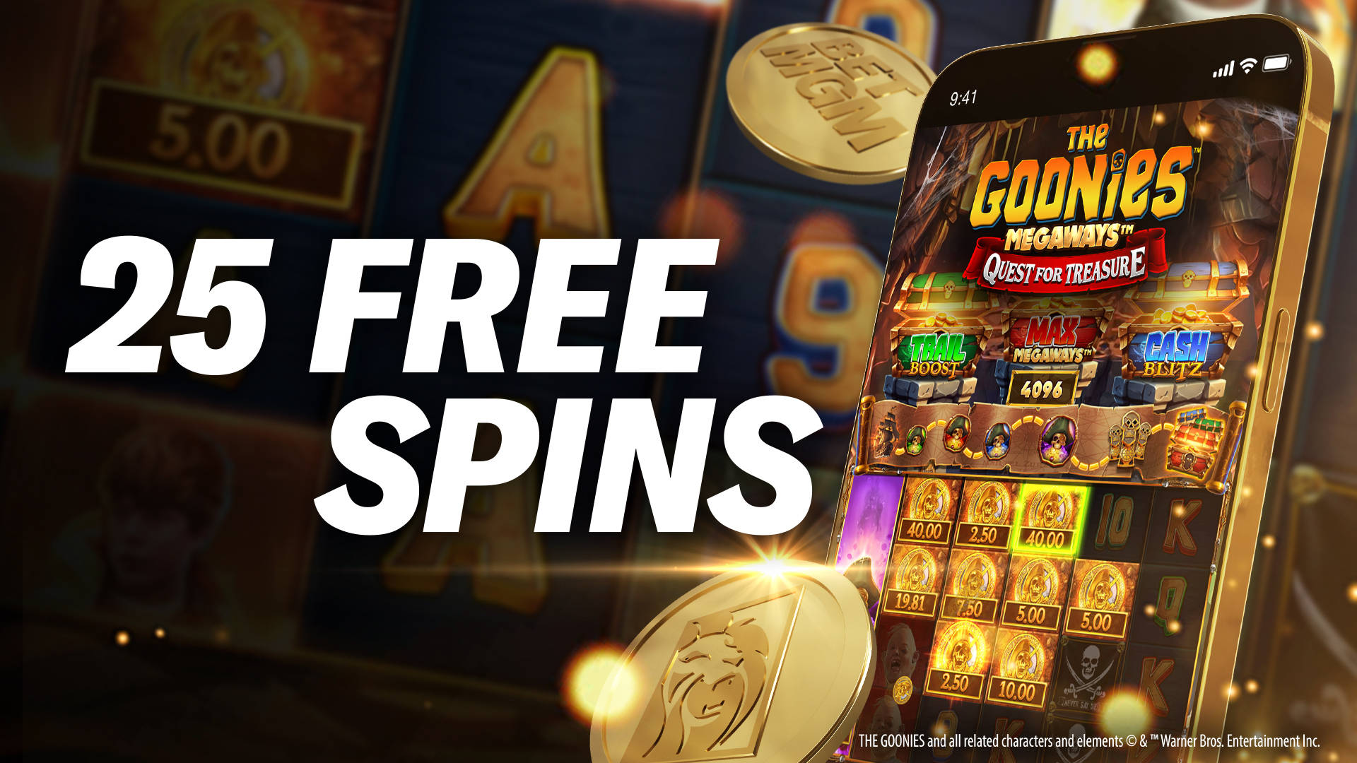 NEW GOONIES FREE SPINS