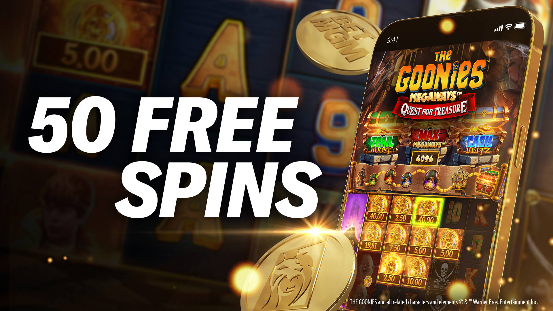 NEW GOONIES FREE SPINS