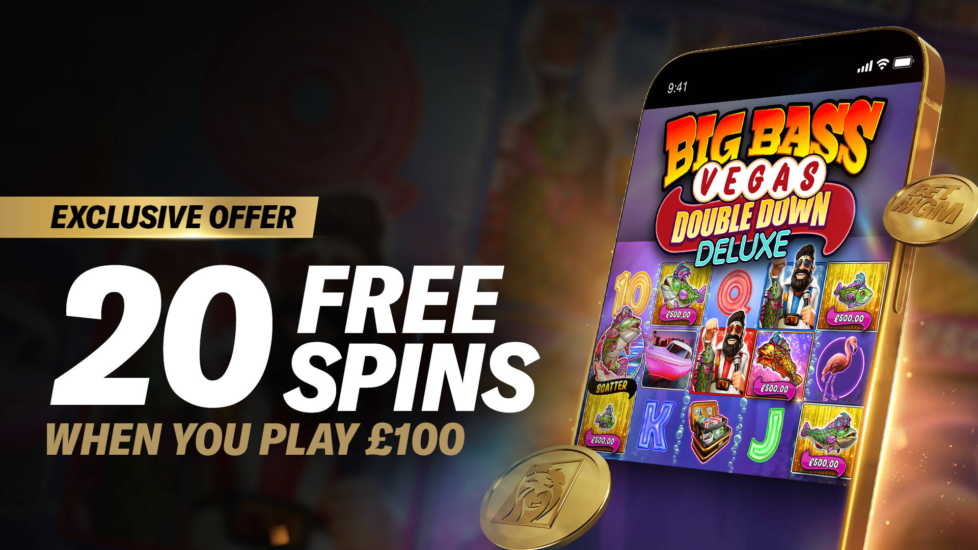 VIVA BASS VEGAS! EXCLUSIVE FREE SPINS OFFER