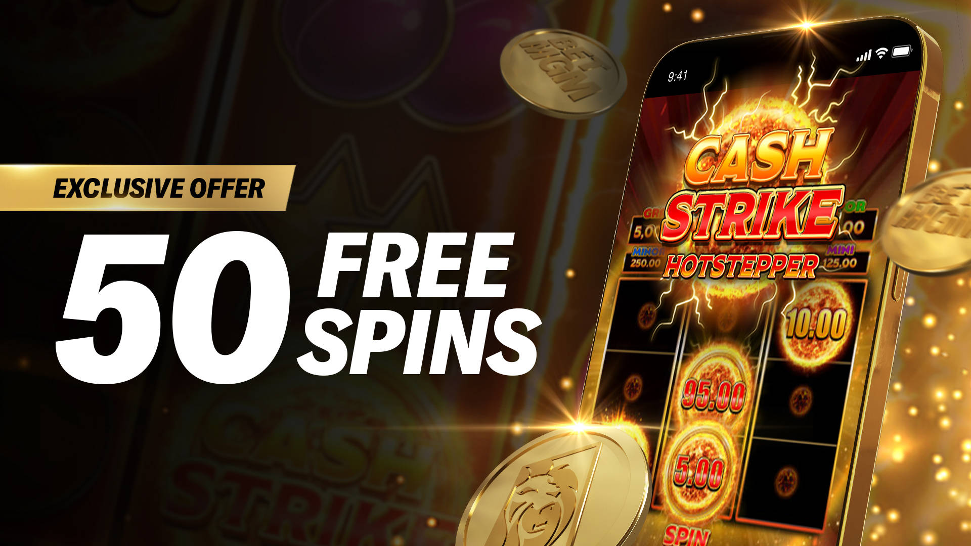 HOTSTEP YOUR WAY TO 50 FREE SPINS
