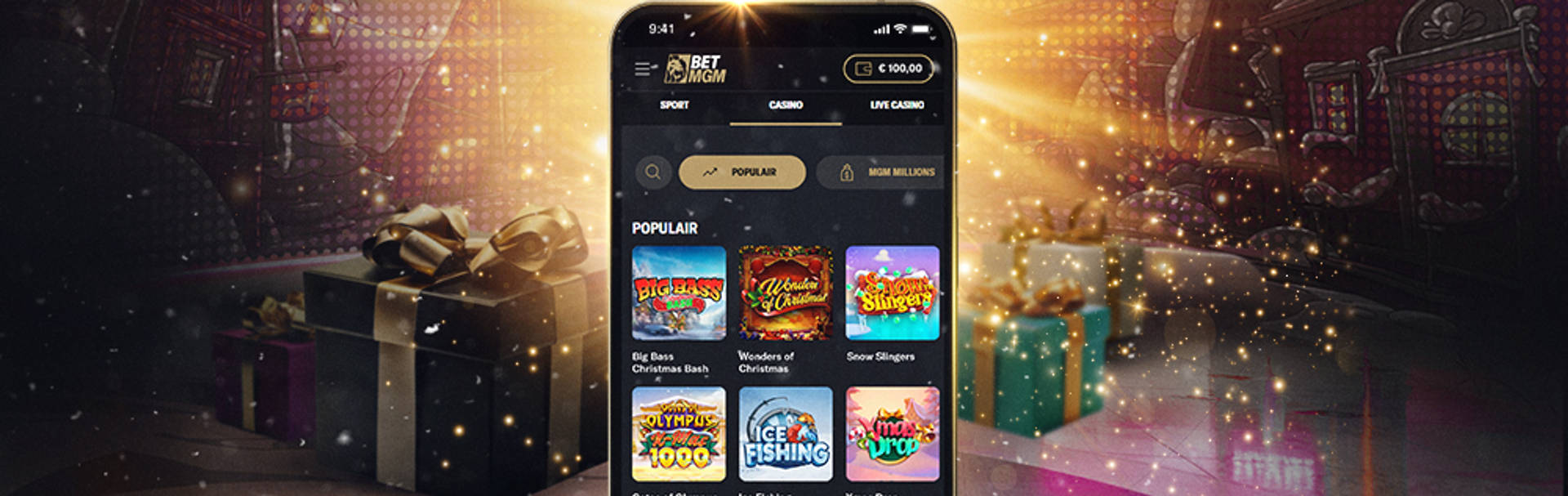 Golden Gifts van 1-31 December: elke dag gouden bonussen.