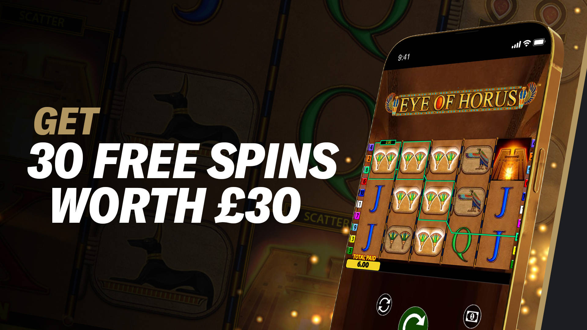 EYE OF HORUS FREE SPINS