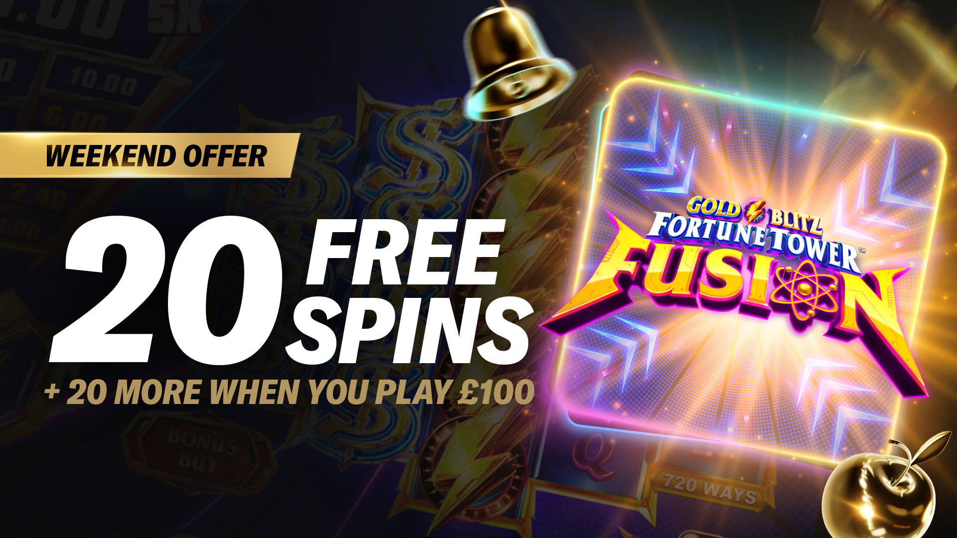 STRIKE GOLD WITH UP TO 40 FREE SPINS!