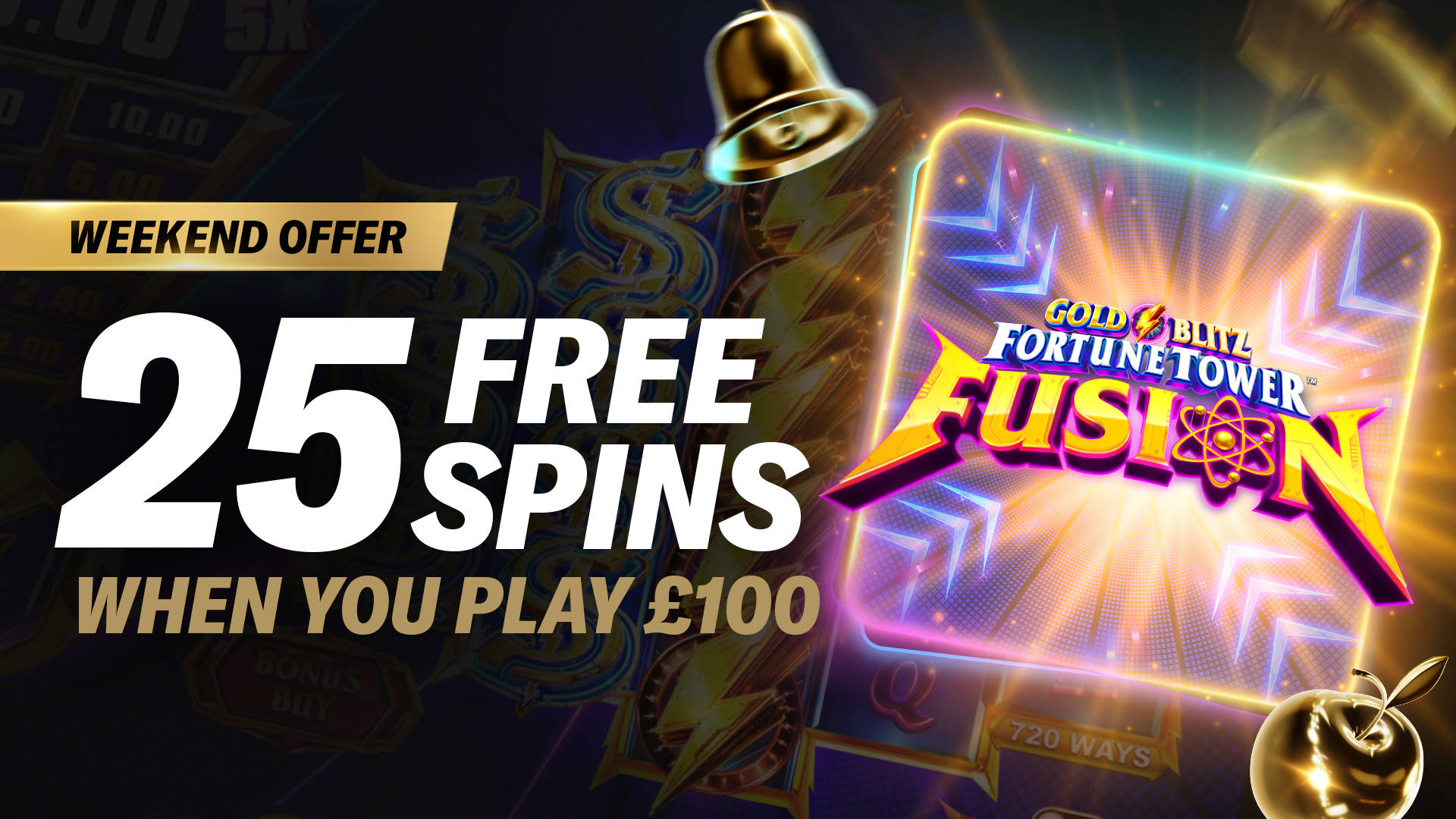 STRIKE GOLD WITH 25 FREE SPINS!