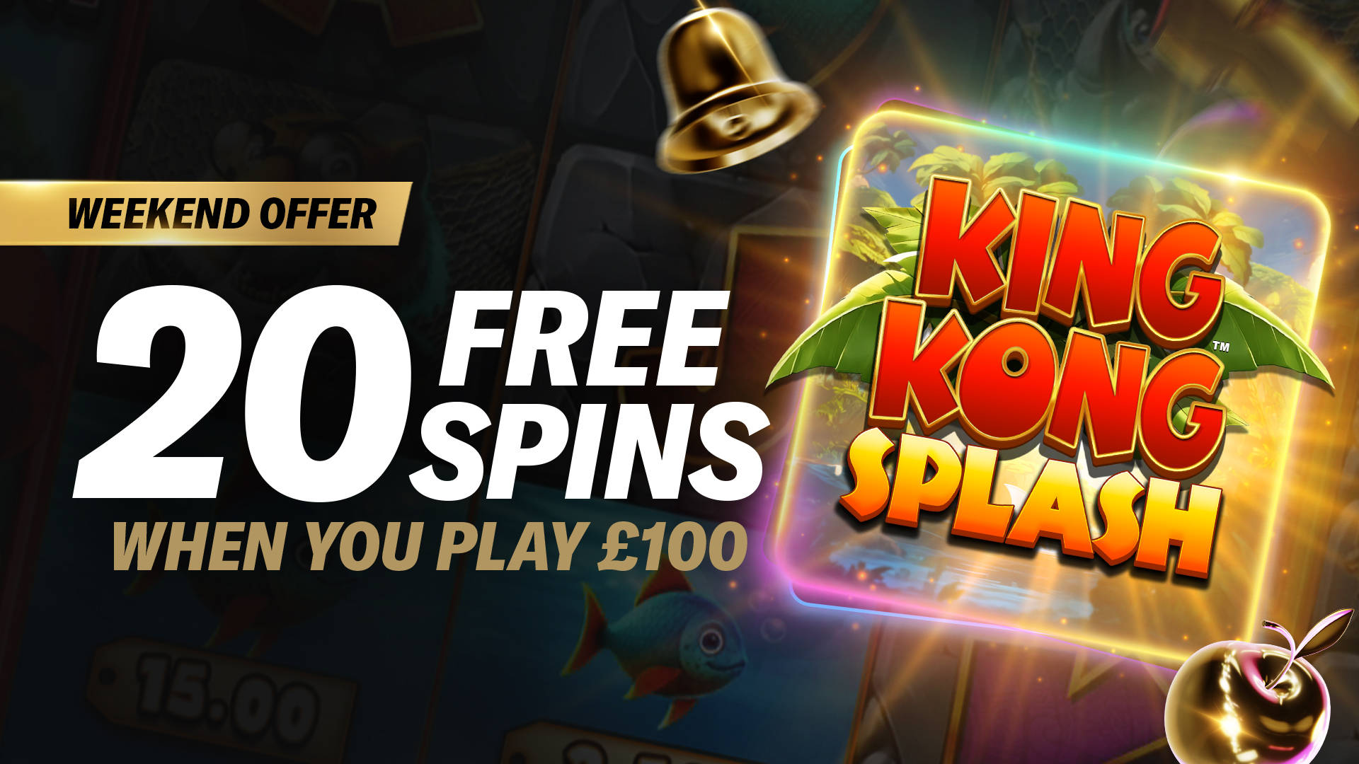 20 Free Spins King Kong Splash