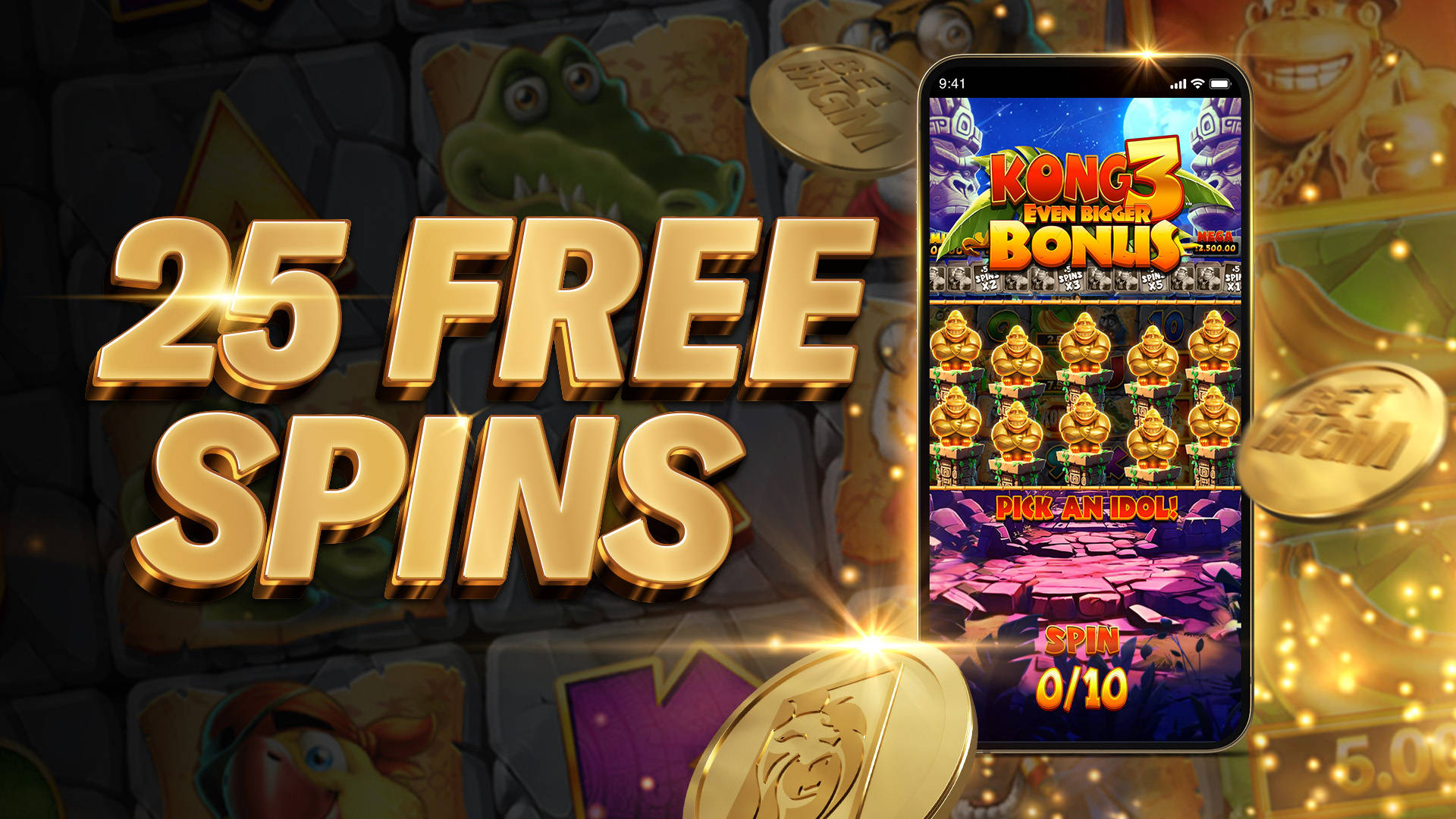 KONG 3 EVEN BIGGER BONUS OFFER