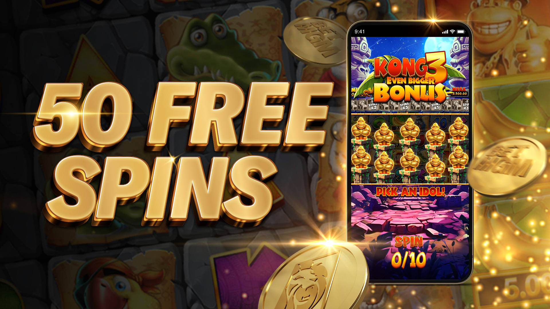 KONG 3 EVEN BIGGER BONUS OFFER