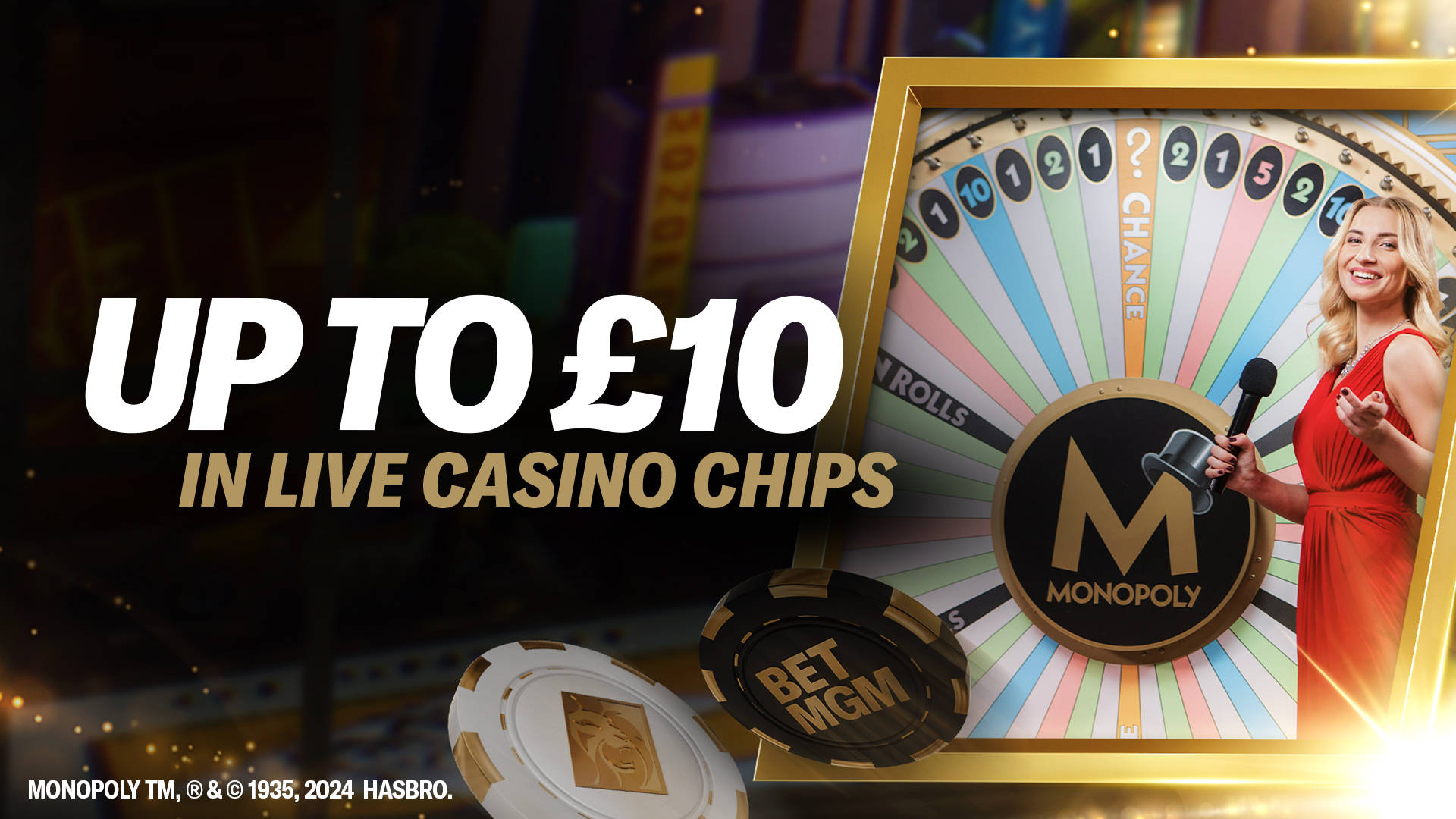 EXCLUSIVE LIVE CASINO CHIPS OFFER