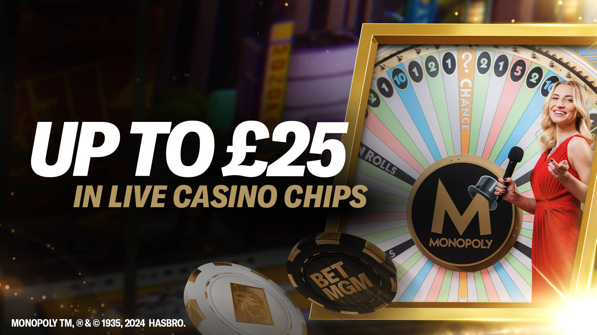 EXCLUSIVE LIVE CASINO CHIPS OFFER