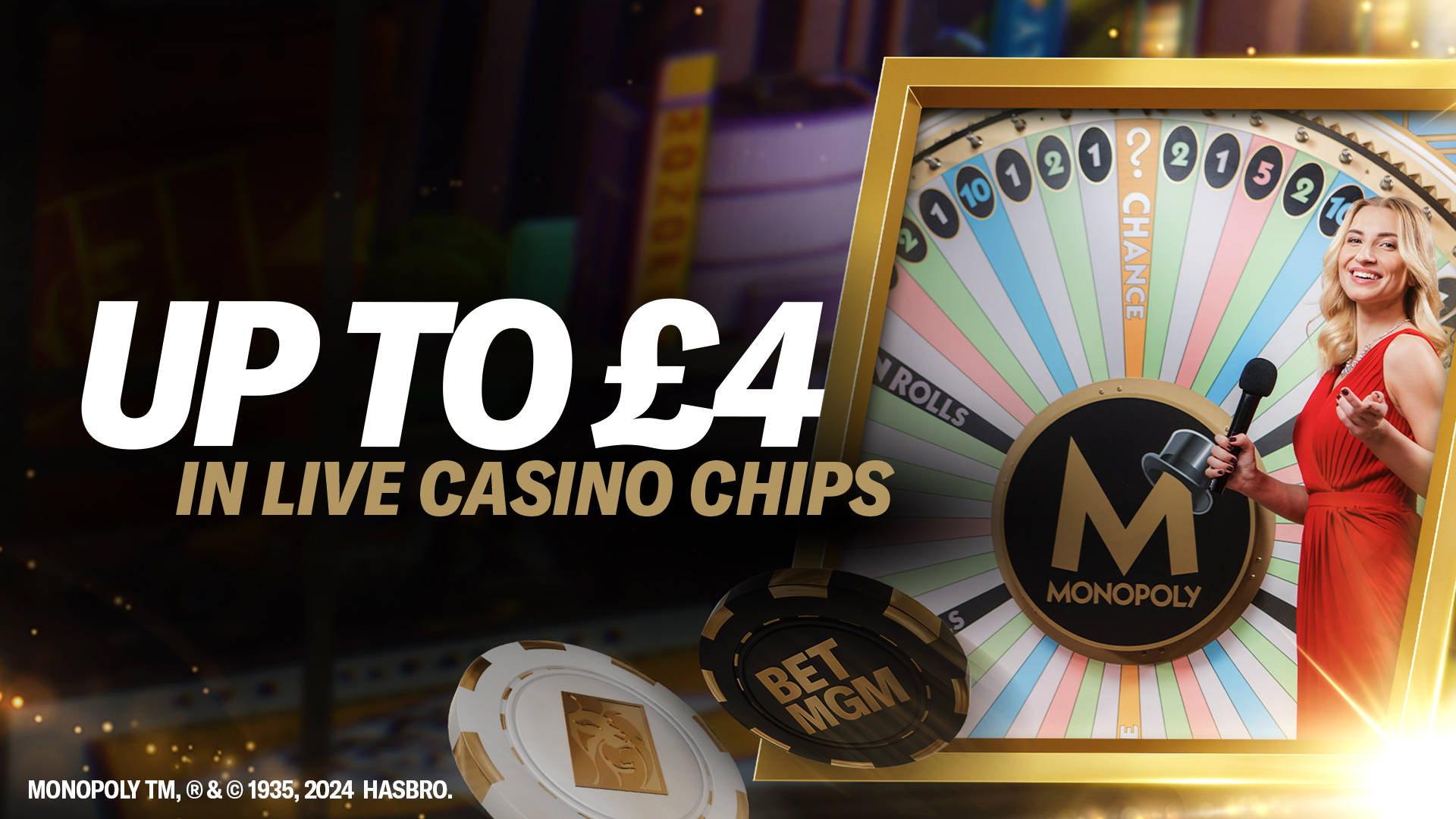 EXCLUSIVE LIVE CASINO CHIPS OFFER