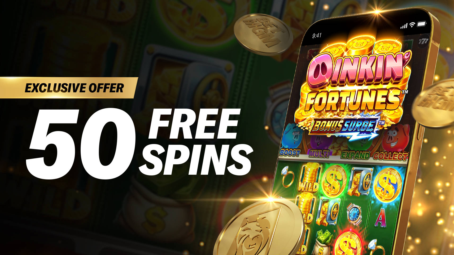 CRACK OPEN 50 FREE SPINS