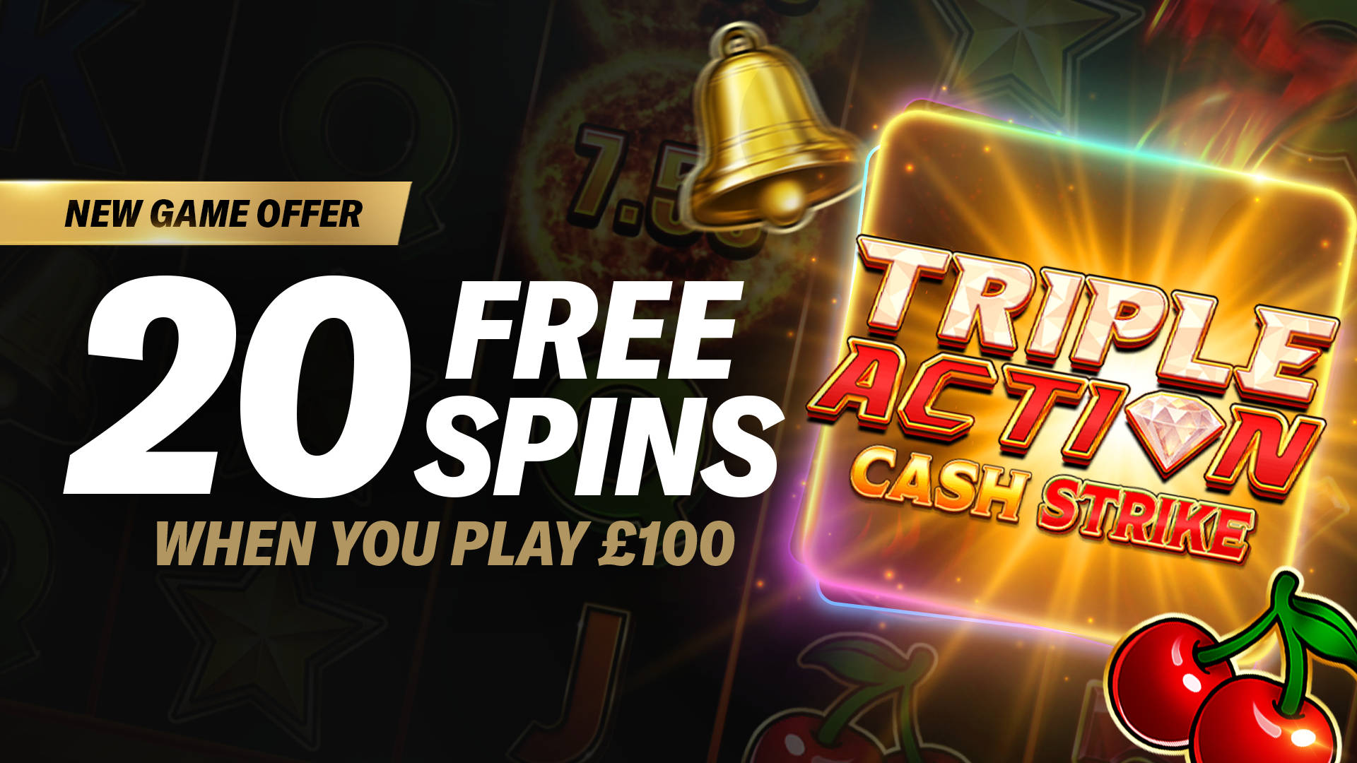 20 SCORCHING FREE SPINS OFFER