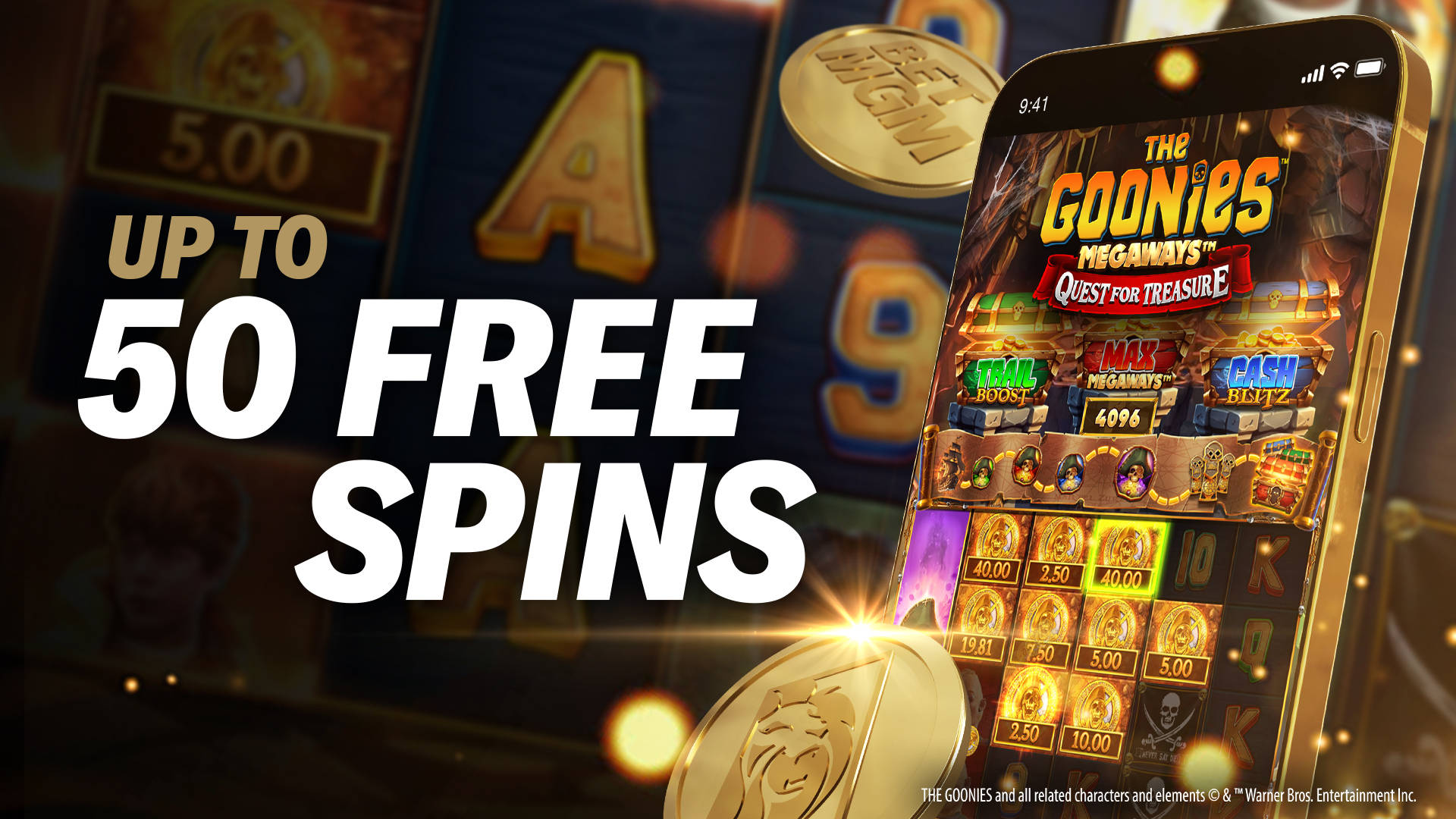 NEW GOONIES FREE SPINS