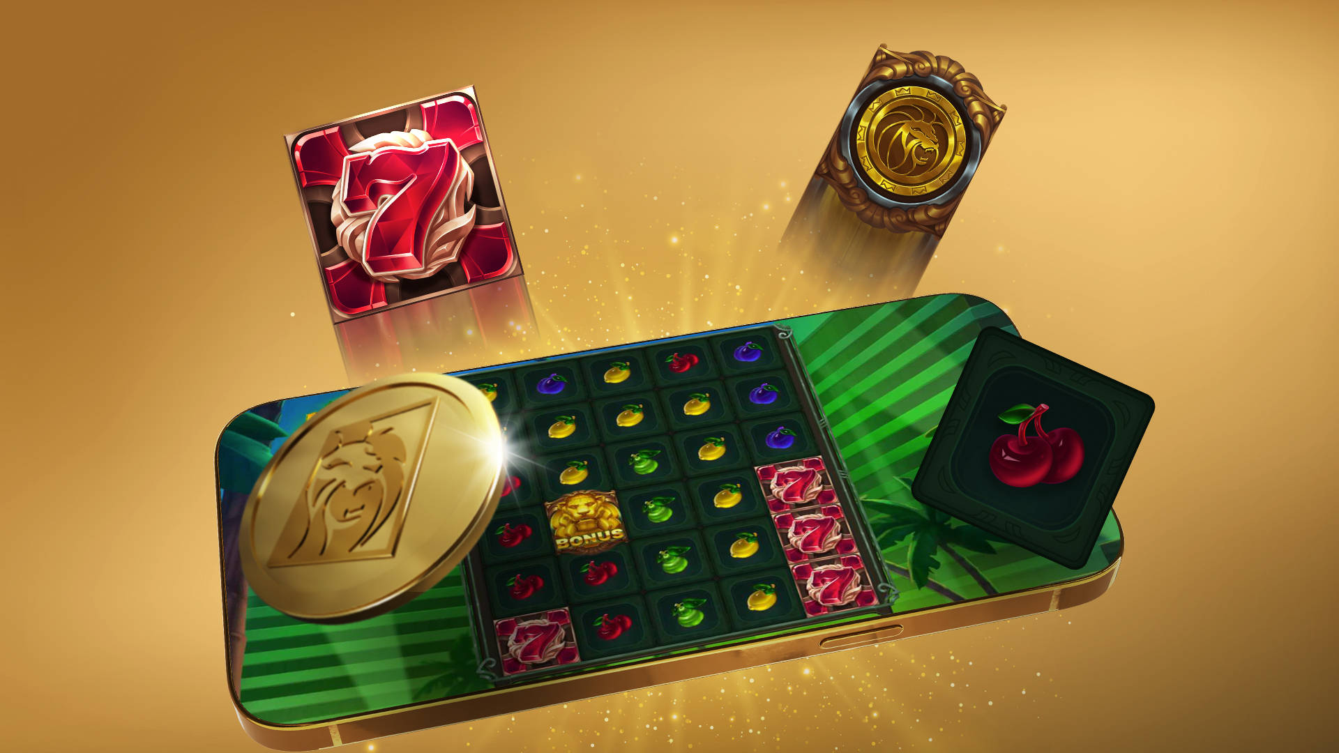 mobile slot game on phone