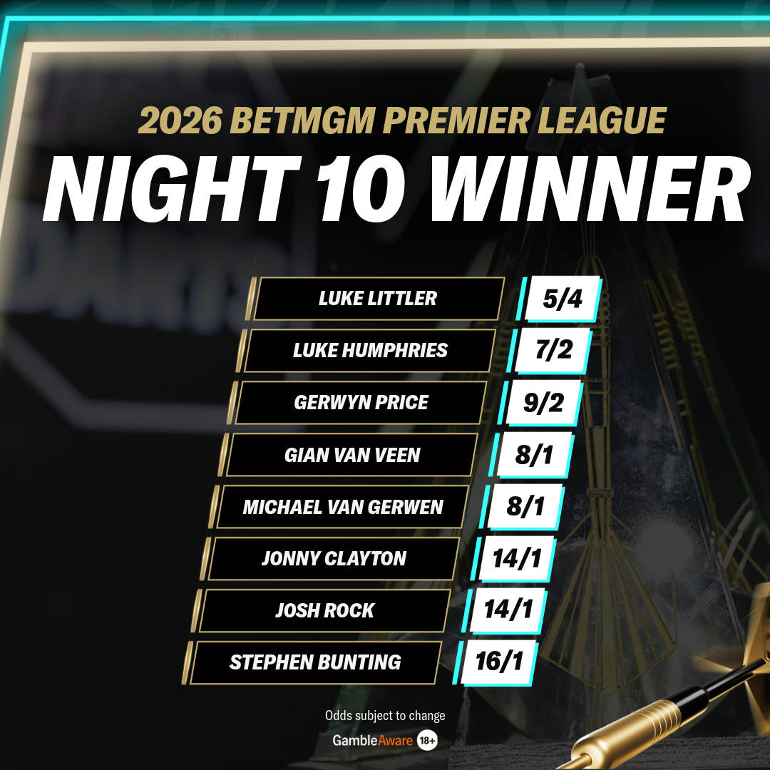 Night 10 winner odds