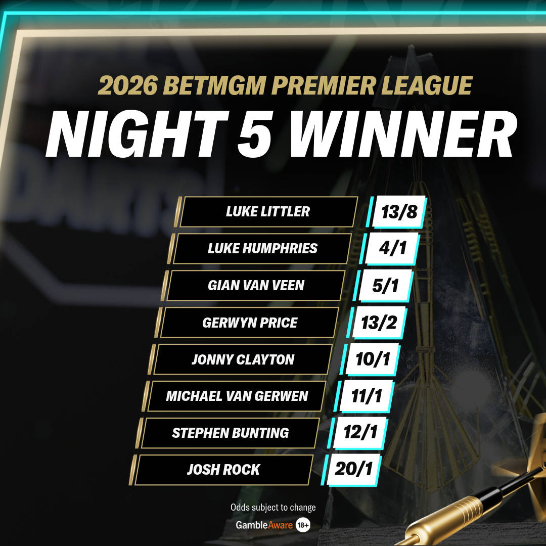 Night 5 winner odds