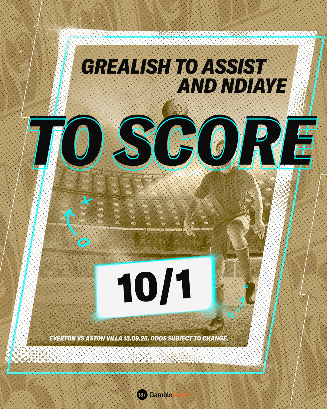 Grealish to assist and Ndiaye to score