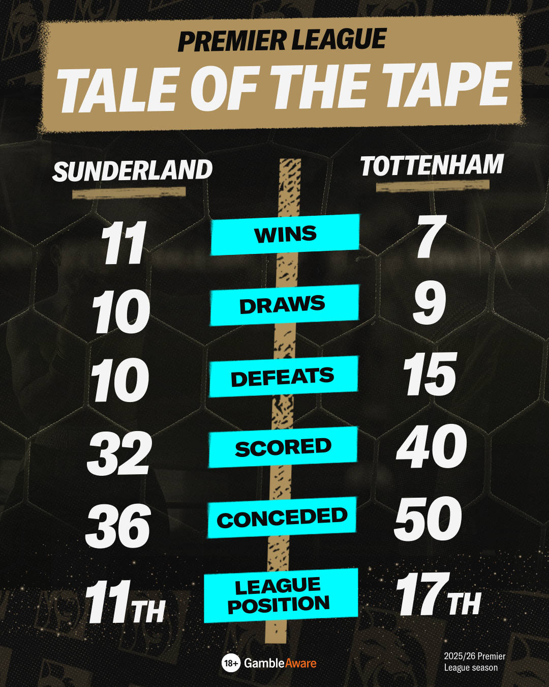 Sunderland vs Tottenham