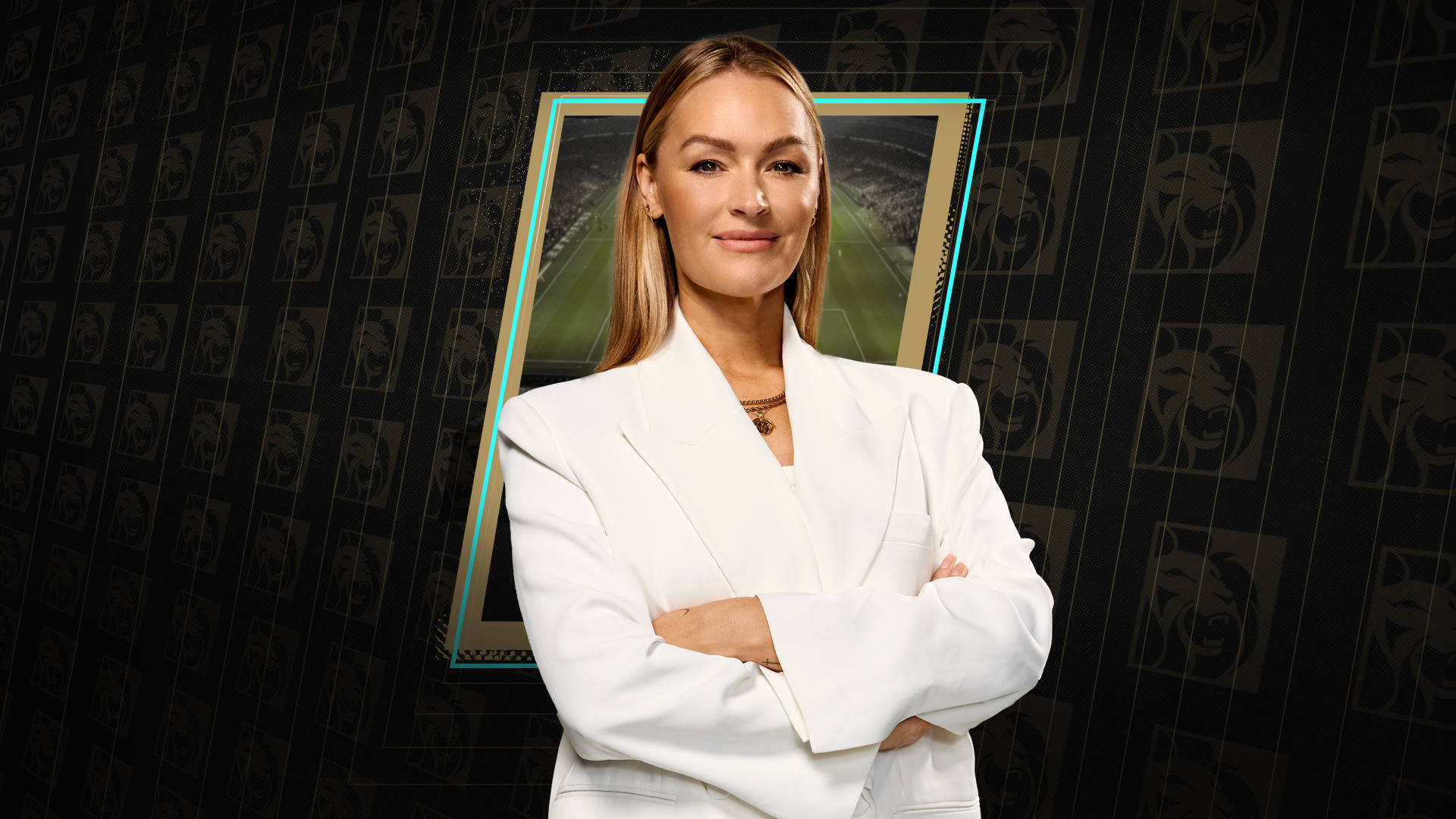 Laura Woods with her arms folded