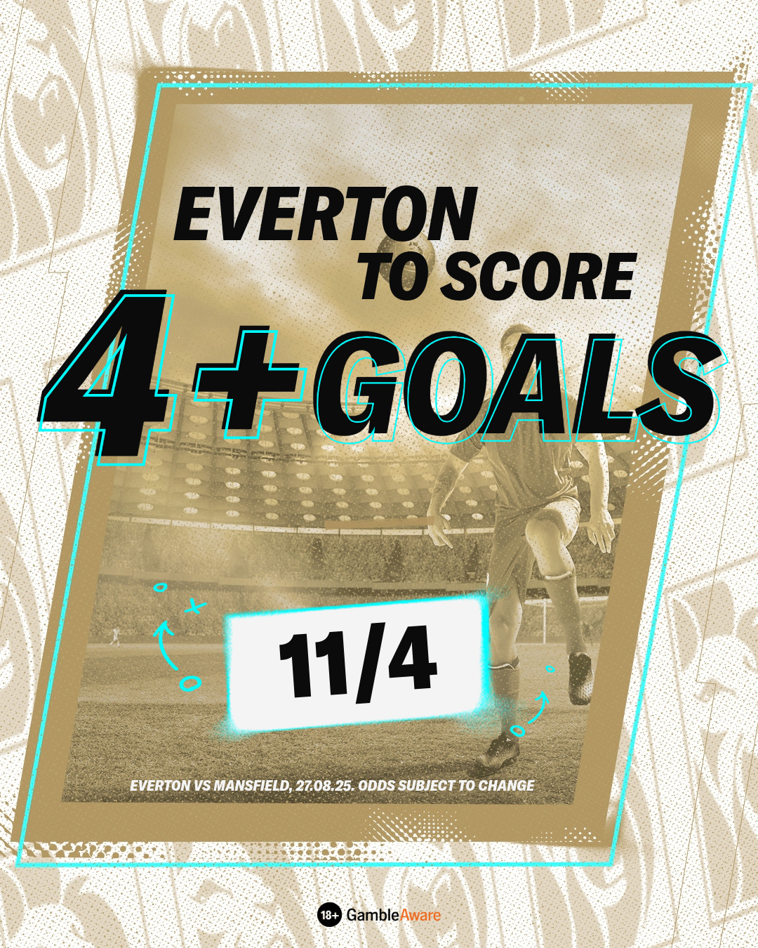 Everton to score 4+ goals