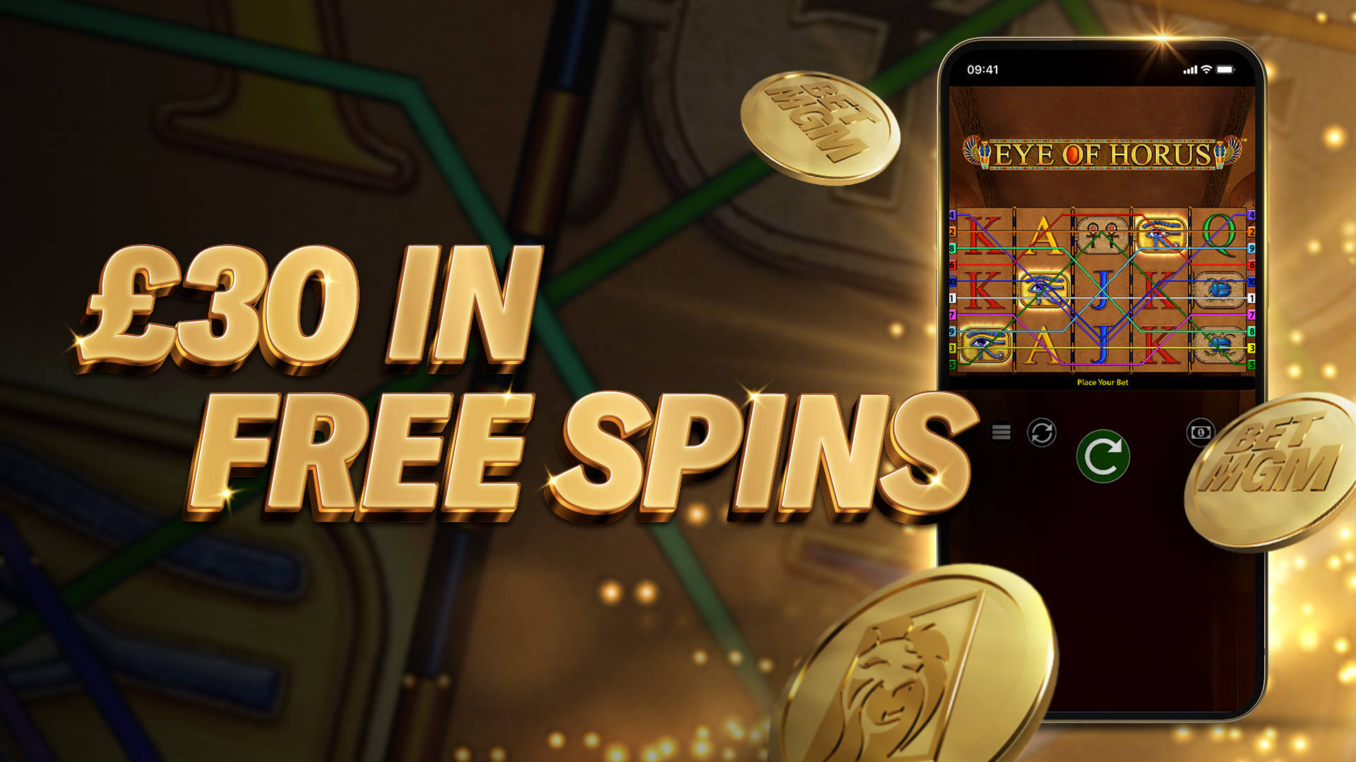 EYE OF HORUS FREE SPINS