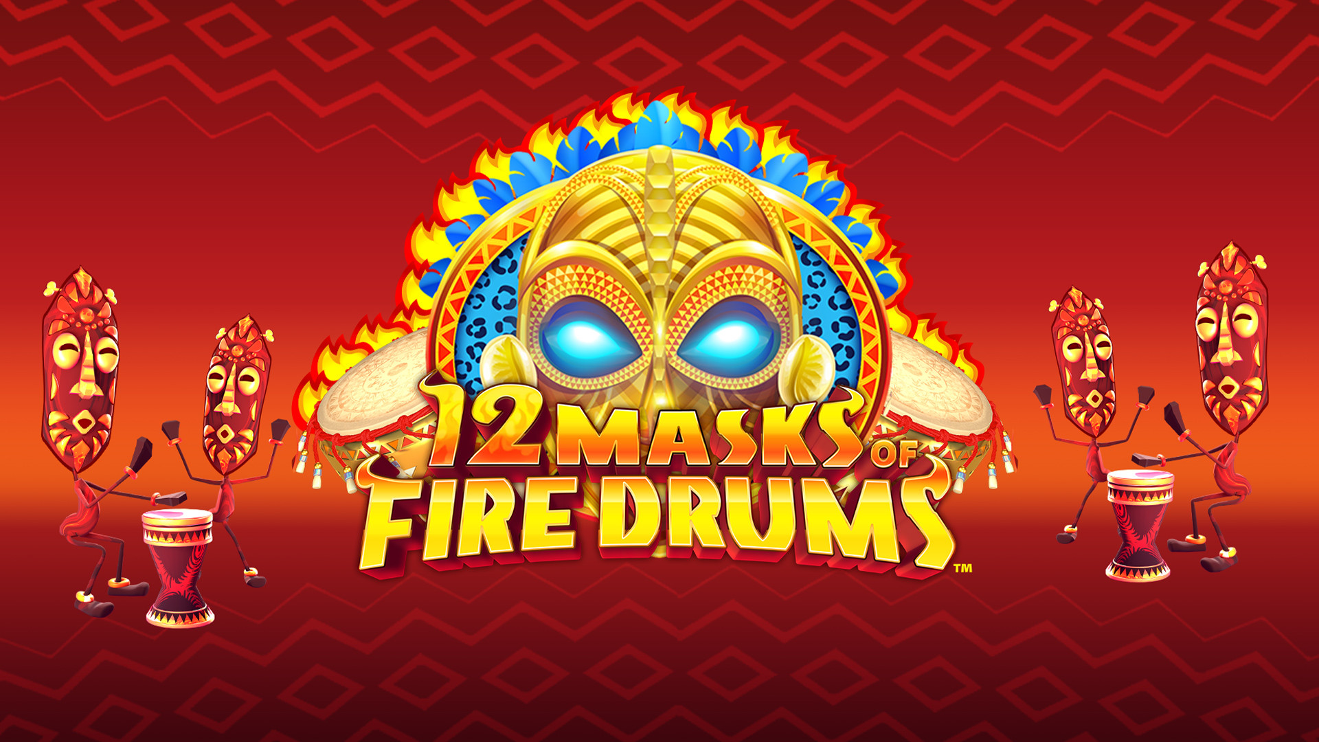 12 Masks of Fire Drums