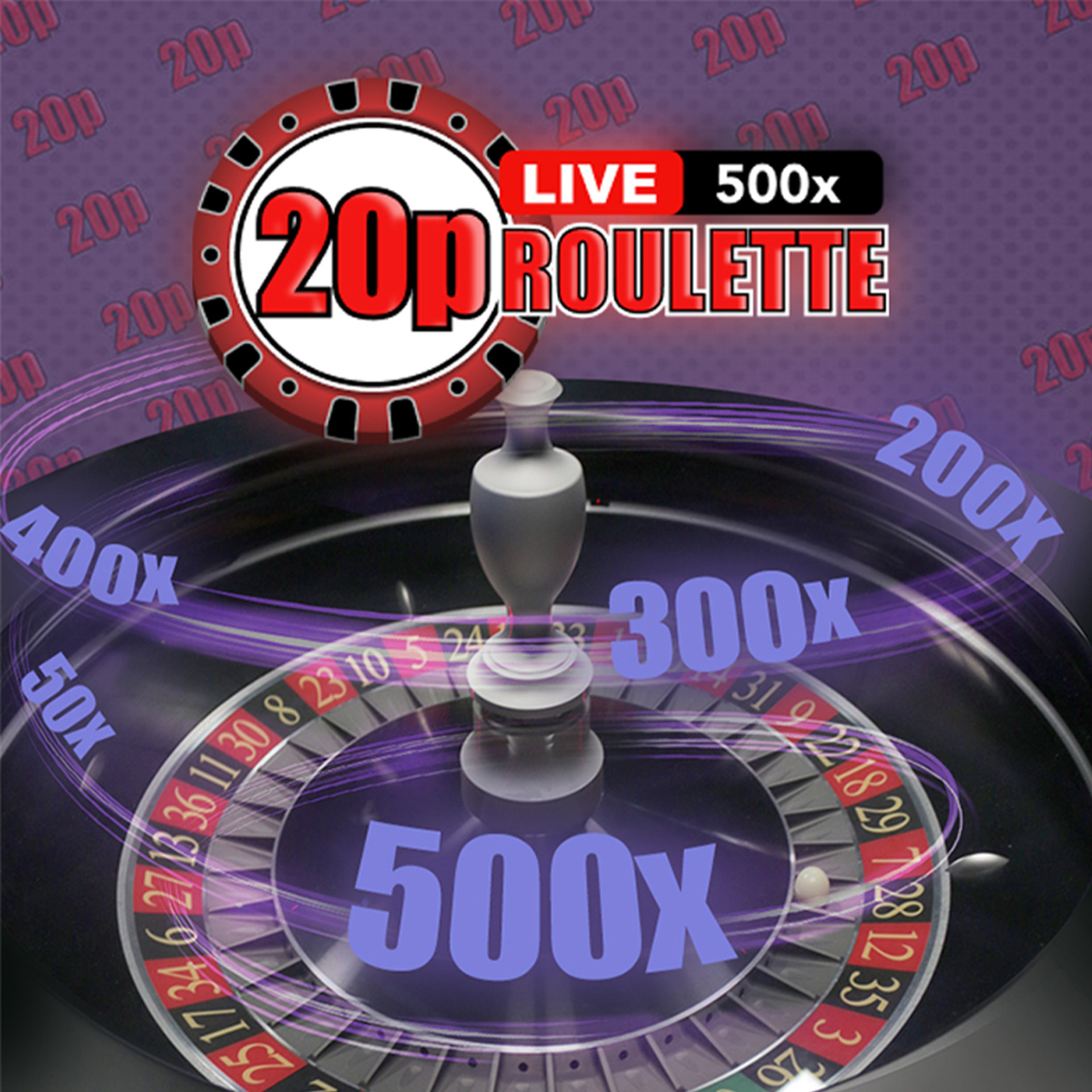 20p Roulette 500x Live