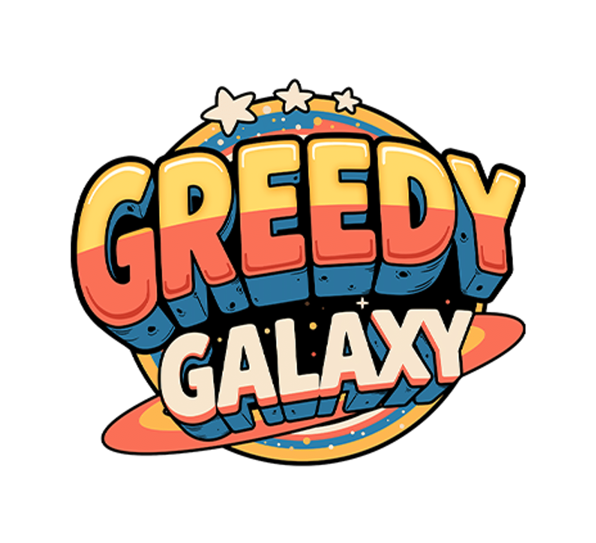 LeoKing logotyp med rosa och gula bokstäver och stjärnor.