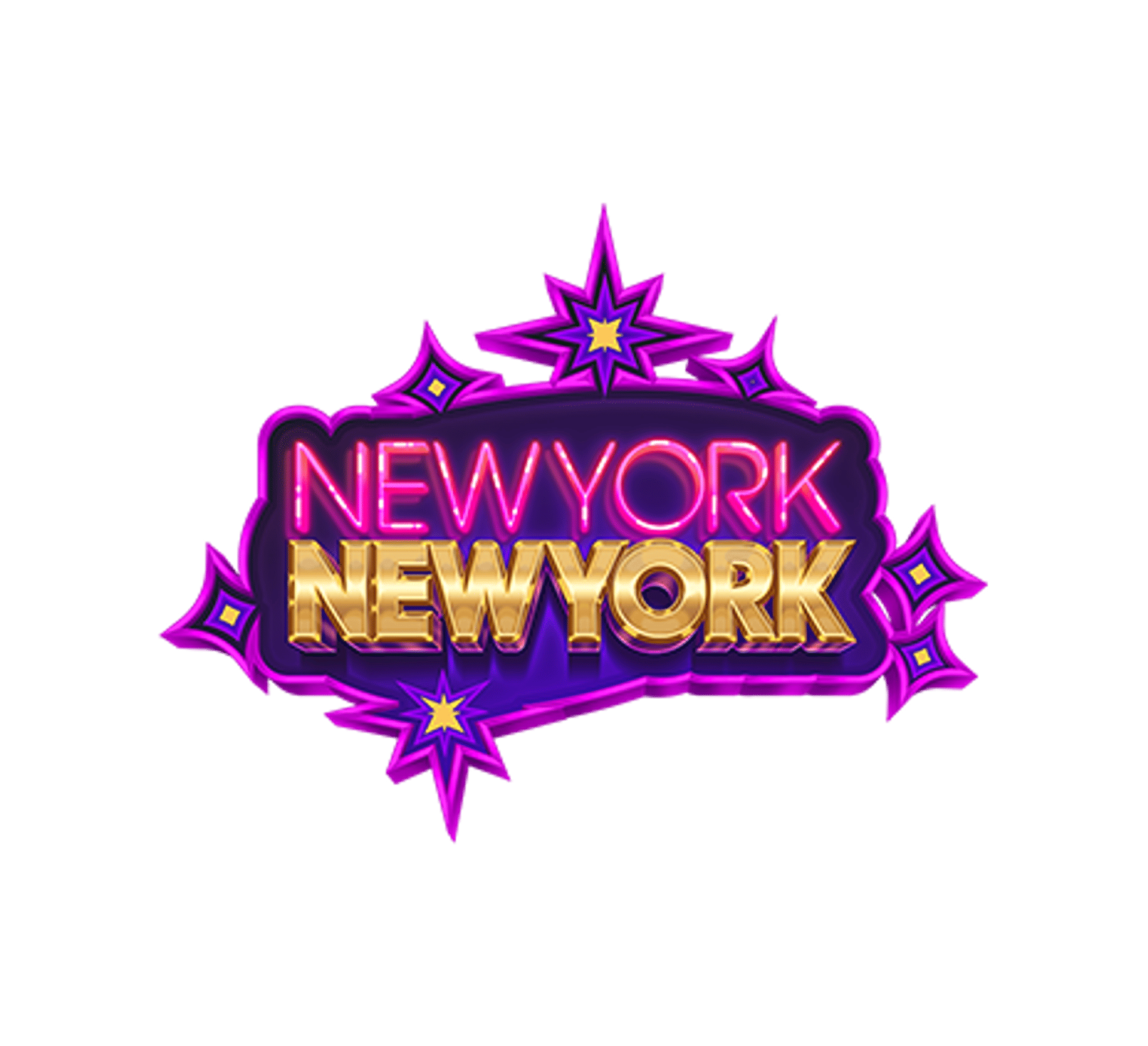 LeoKing logotyp med rosa och gula bokstäver och stjärnor.