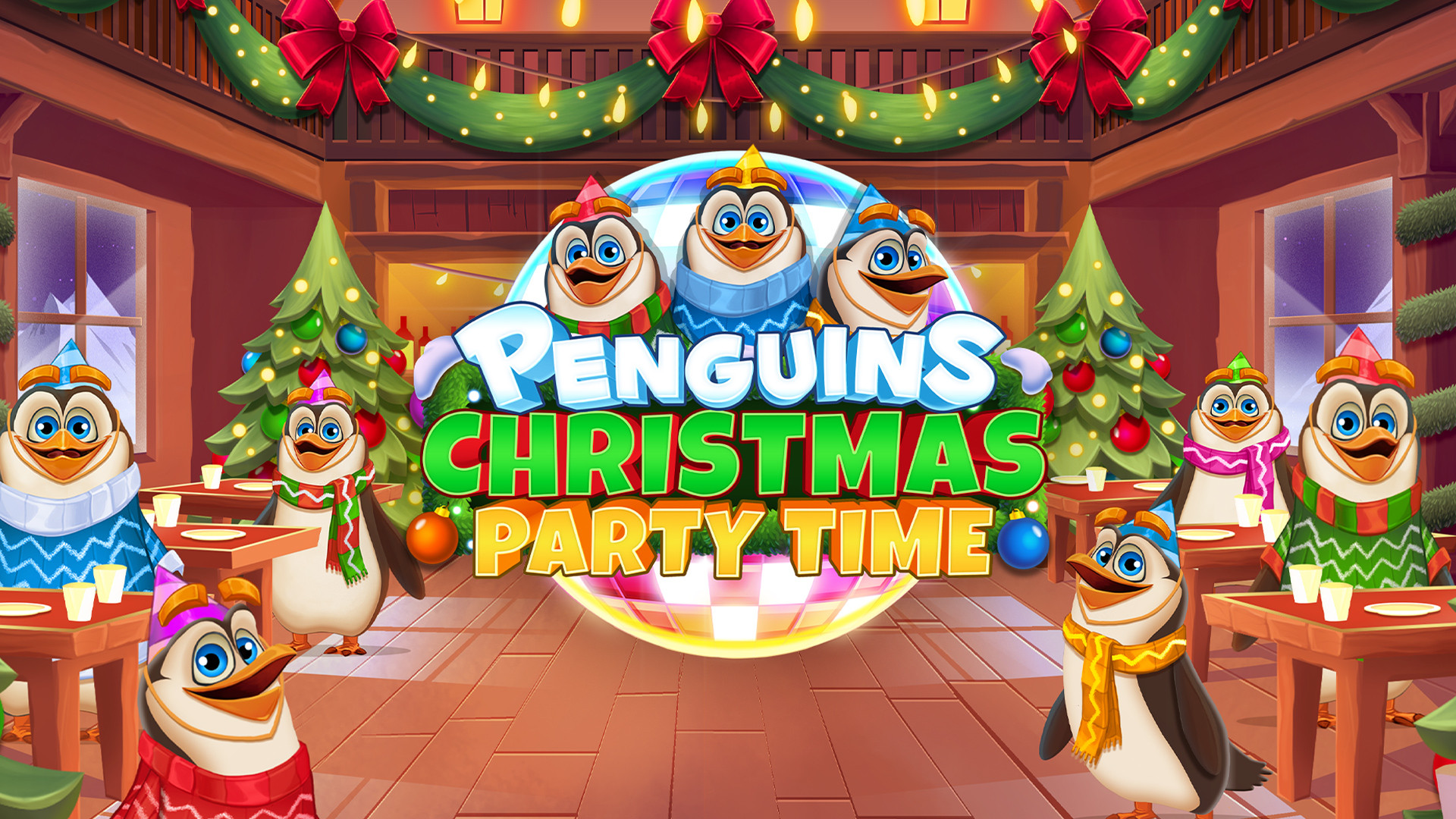 Penguins Christmas Party Time