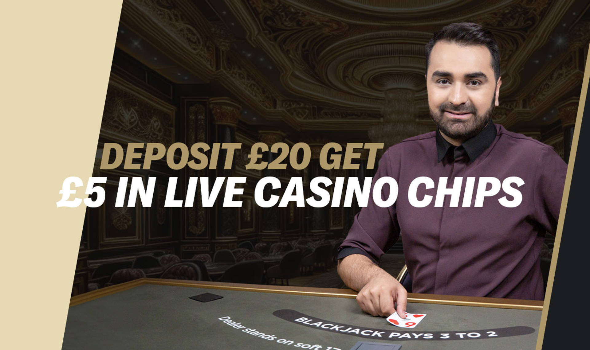 EXCLUSIVE LIVE CASINO CHIPS OFFER