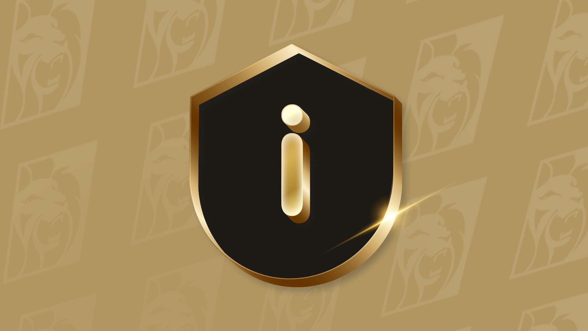 Safer Gambling logo with golden background