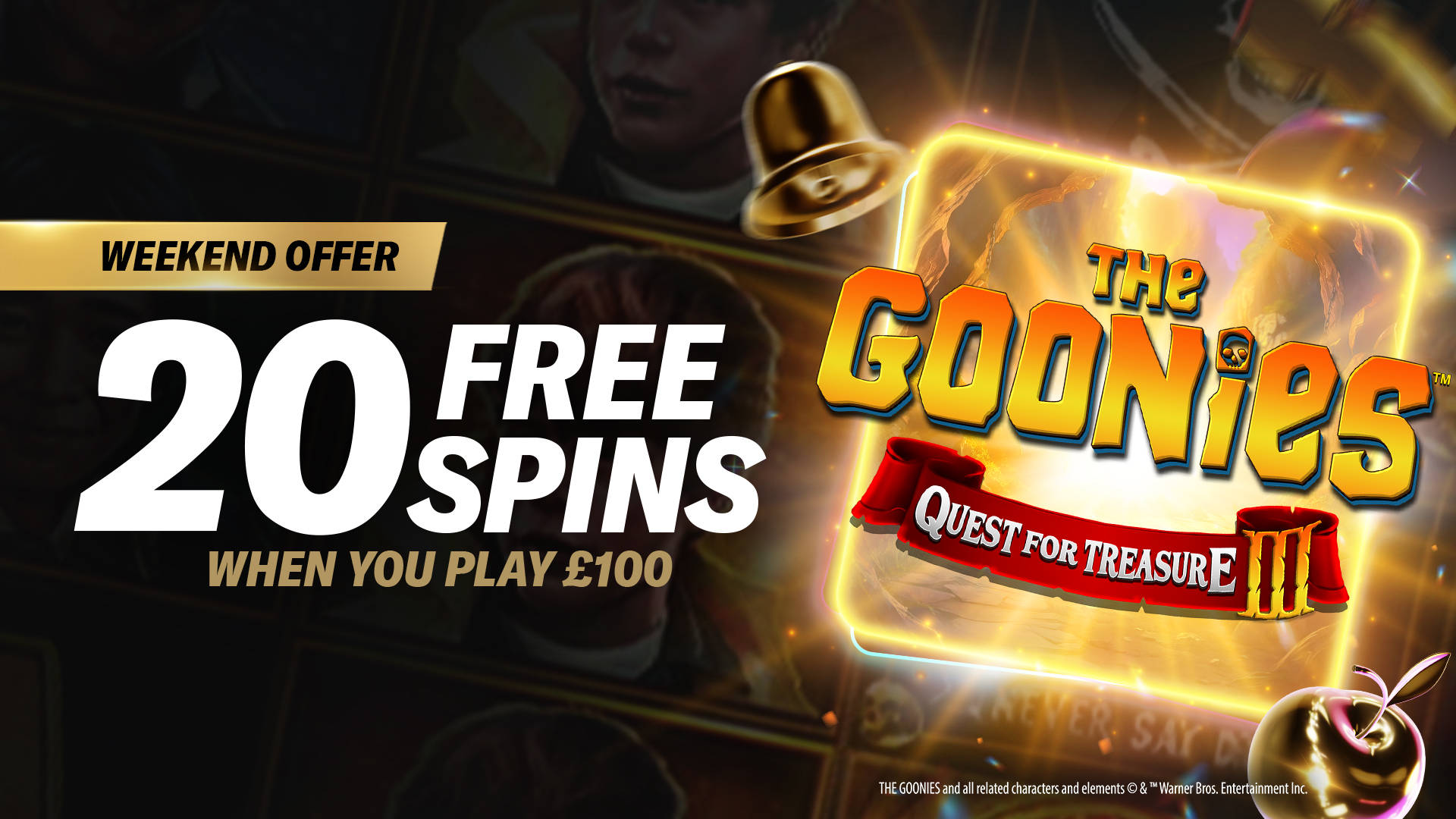 HEY YOU GUYS: 20 FREE SPINS!
