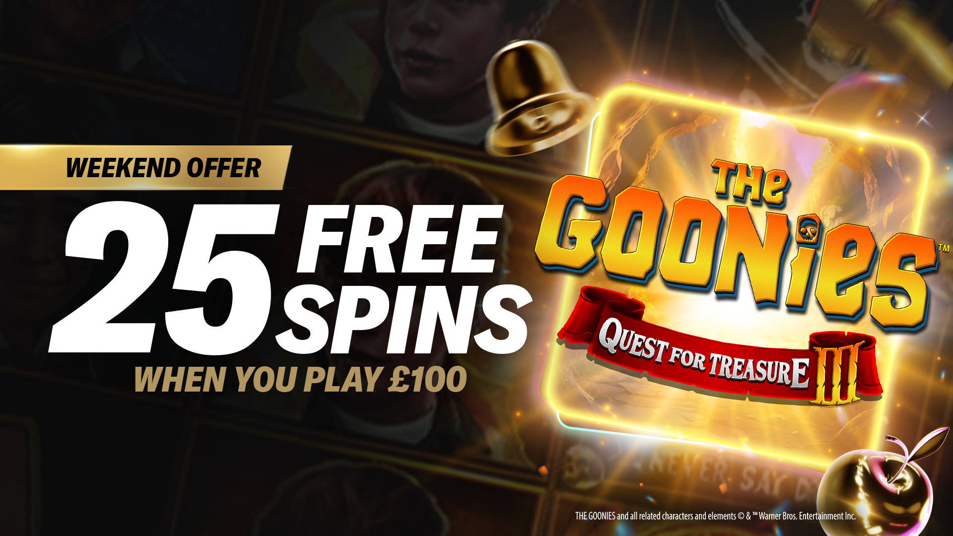 HEY YOU GUYS: 25 FREE SPINS!